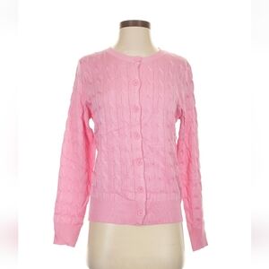 Grace Karin Pink Cable Knit Button Cardigan Size S  NWT